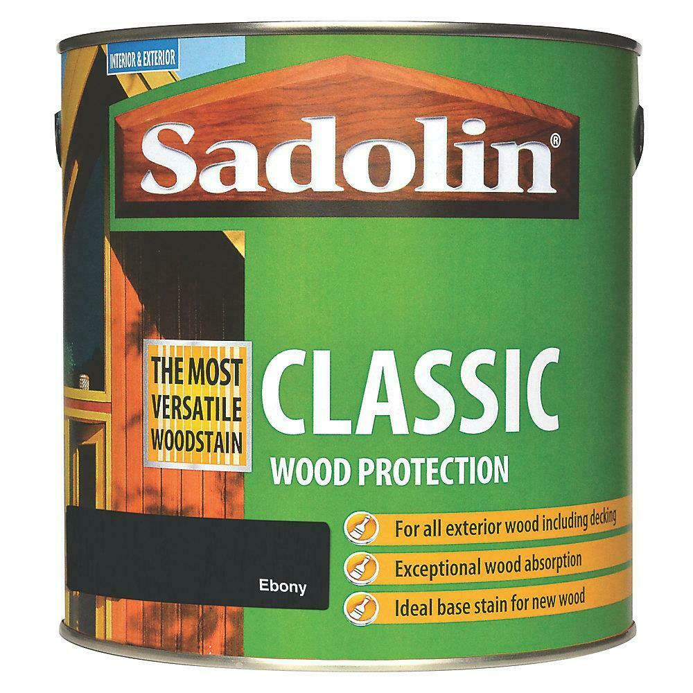 Sadolin Classic Wood Protection Wood Stain Ebony 1 Litre